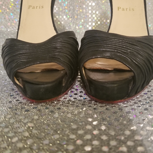 😈 Christian Louboutin Turbella in Black sz 36.5 - Picture 9 of 11